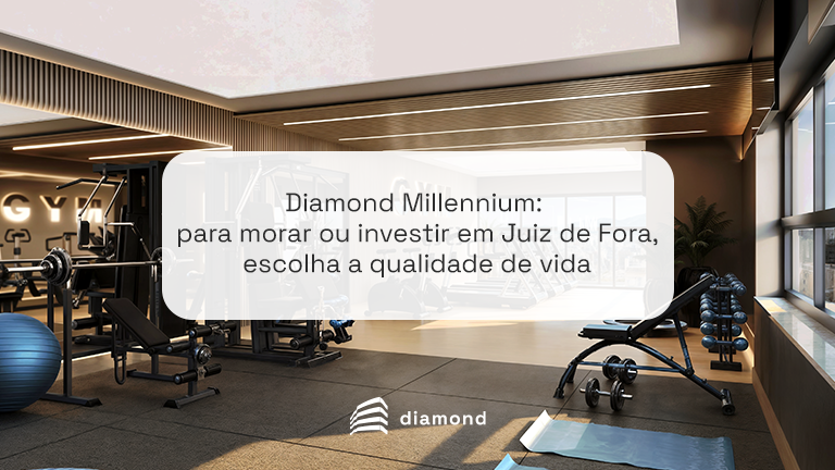 Academia do Diamond Millennium ressalta como a vida saudável tem tudo a ver com o empreendimento