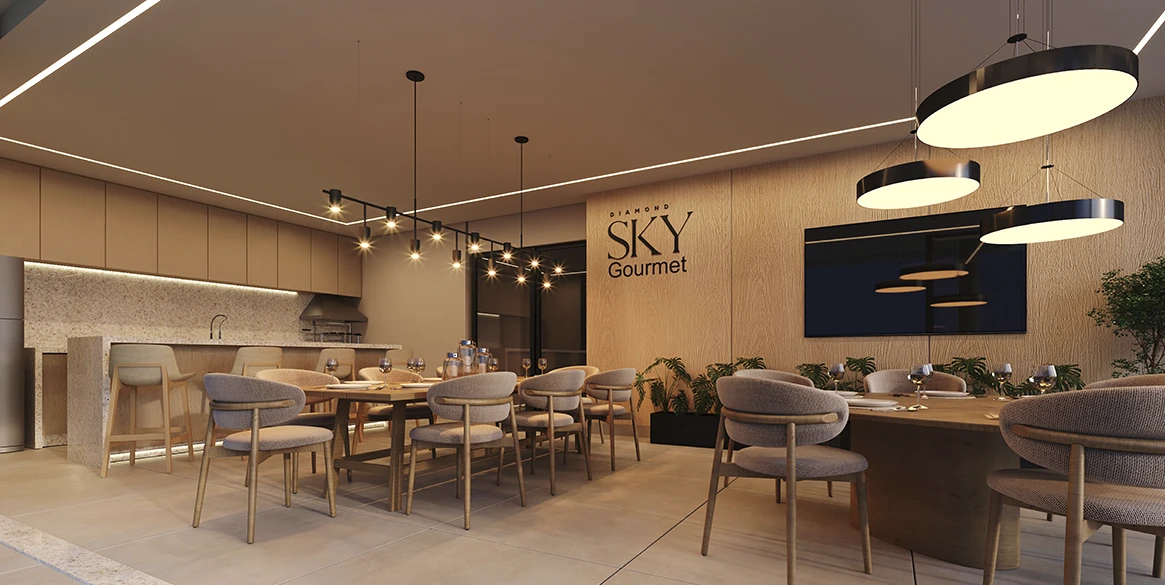 Área comum do Diamond Sky 6